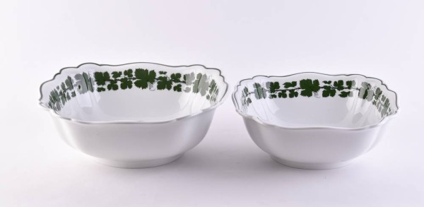2 Meissen offering bowls