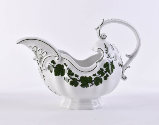 Sauciere mit Rocaille-Henkel Meissen