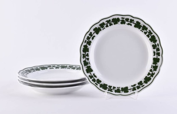 4 Meissen dinner plates