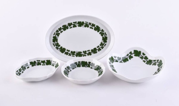 4 kleine Anbietschalen Meissen