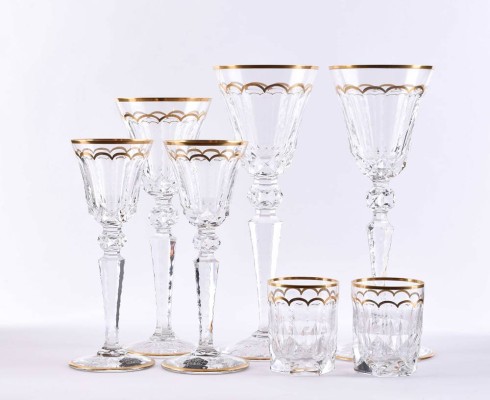 A group of glasses Saint Louis Paris, France
