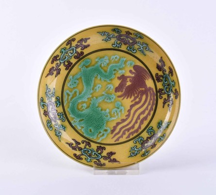Small plate China probably Qing dynasty