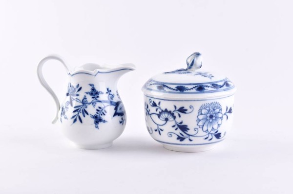 Zuckerdose und Sahnegießer Meissen