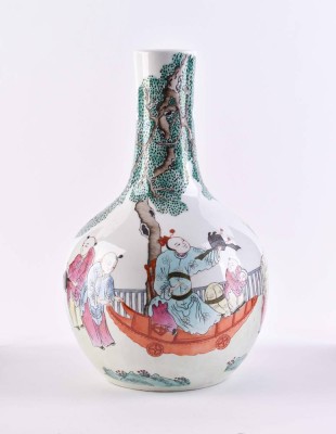Famille-Rose Vase China Qing-Periode
