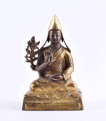 Tsongkhapa Statue Tibet 18. Jhd.