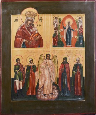 Russische Ikone, wohl 19. Jhd.