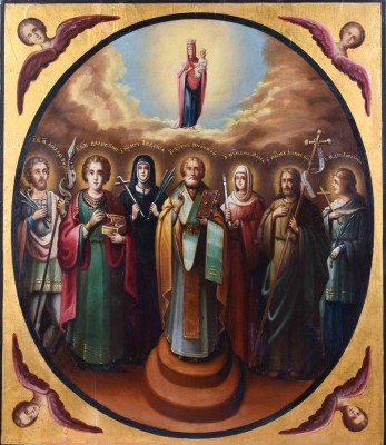 Russian icon, late 19th century.