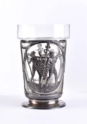 Cup with silver-plated mount