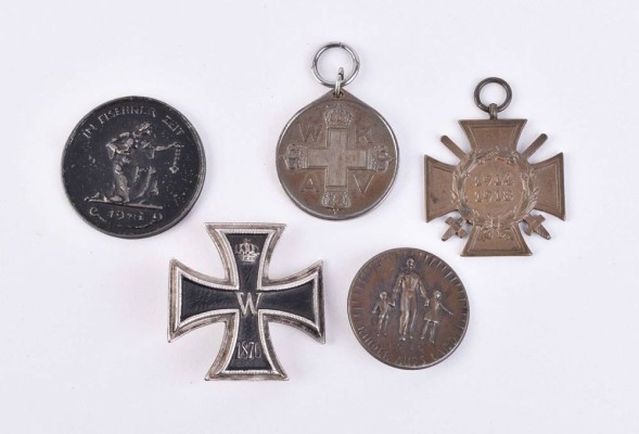 A group of medals and decorations of the German Empire, 1870-1945