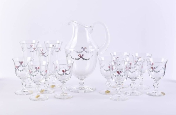 Weinkaraffe mit 12 Gläsern Villeroy&Boch
