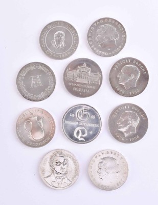 10x GDR silver
