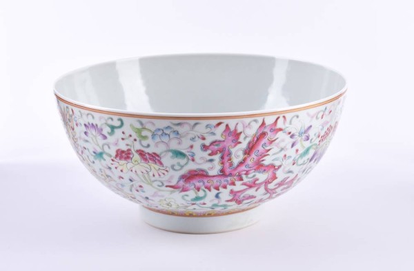Famille Rose Schale China Qing Dynastie 