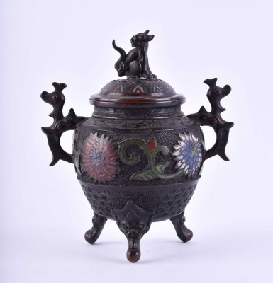 Cloisonne Weihrauchbrenner China Qing Dynastie