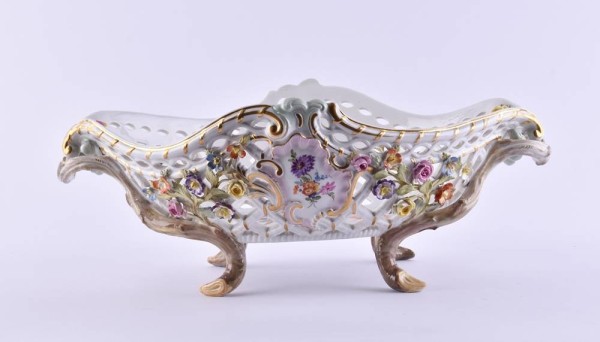 Korbschale Meissen 19. Jhd.