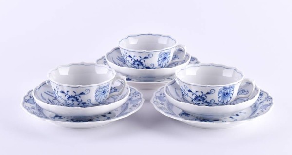 3 Teegedecke Meissen
