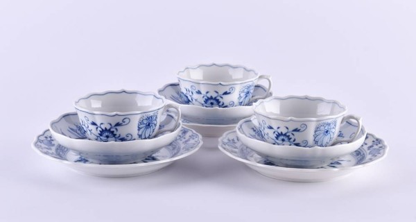 3 Teegedecke Meissen