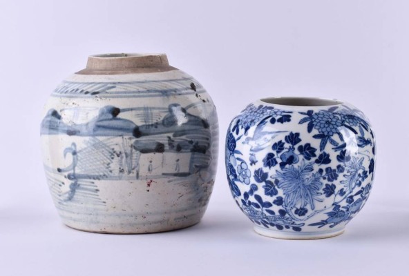 zwei Gefäße China Qing - Dynastie