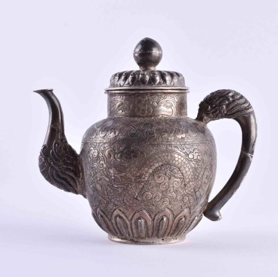 Silber Teekanne Tibet