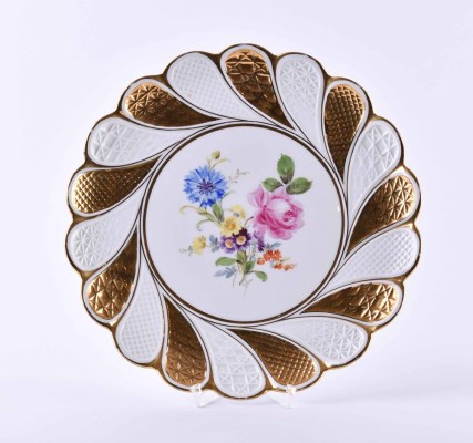 Kuchenplatte Meissen 19 Jhd.