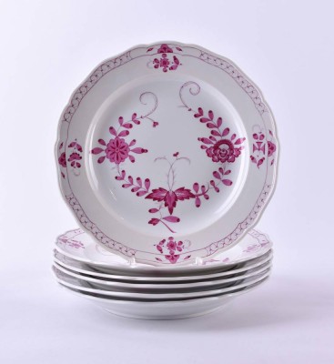 6 Speiseteller Meissen