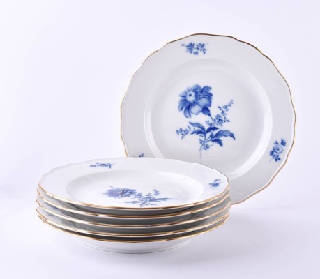 6 Speiseteller Meissen