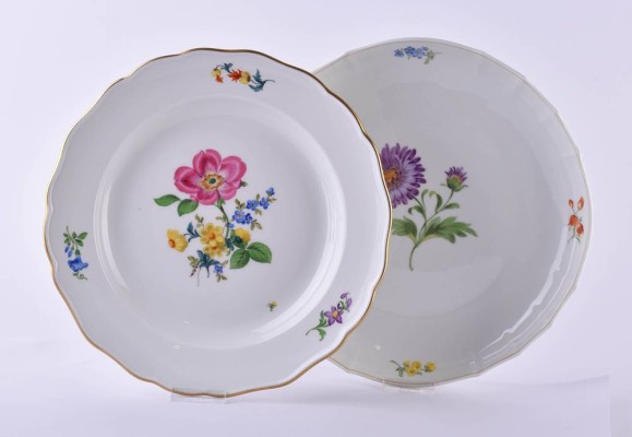 Zwei Teller Meissen