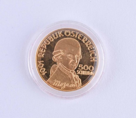 Österreich 500 Schilling Mozart 1991