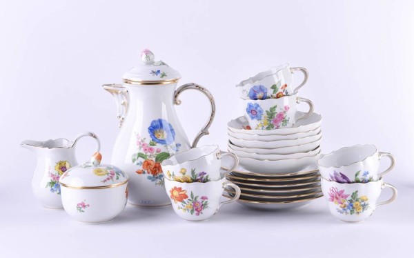Coffee service Meissen for 6 persons