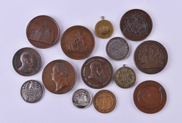 A group of medals 19th century