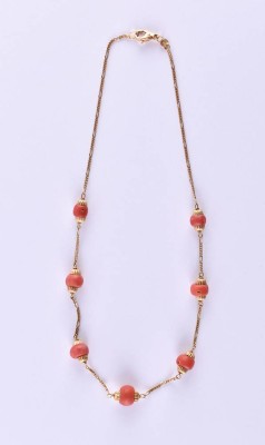 Korallen-/ Goldkette