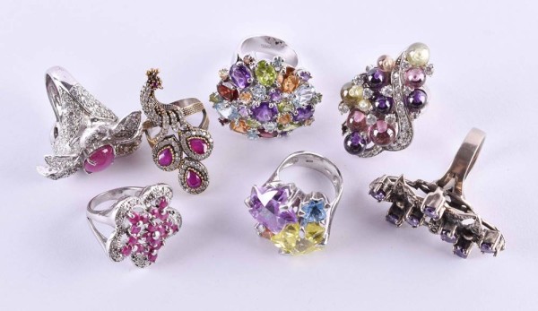 Konvolut Designer Silberschmuck
