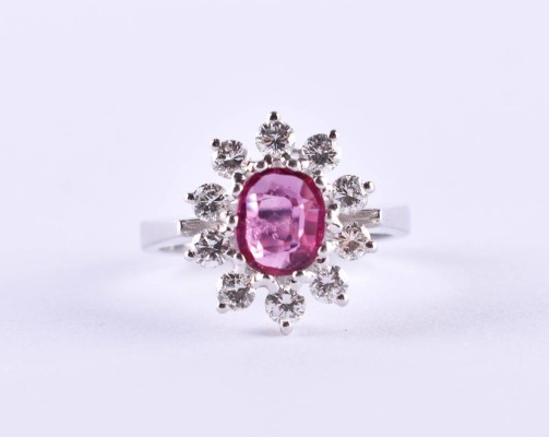 Rubin - Diamantring 