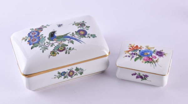 Two lidded Meissen