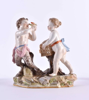 Group of figures Meissen 19th century