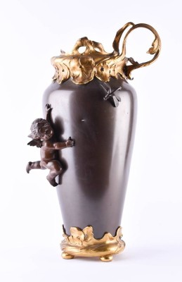 Jugendstil Bronzevase um 1900