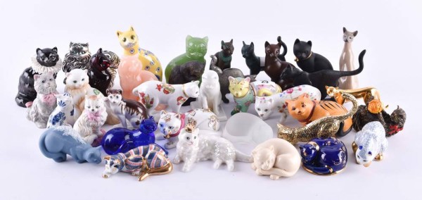 Konvolut aus dem Kuriositätenkabinett der Katzen- Franklin Mint