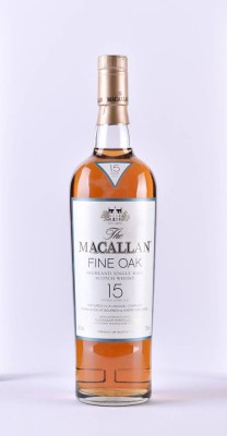 Macallan Single Malt Scotch Whiskey 15 Years Old, Fine Oak  