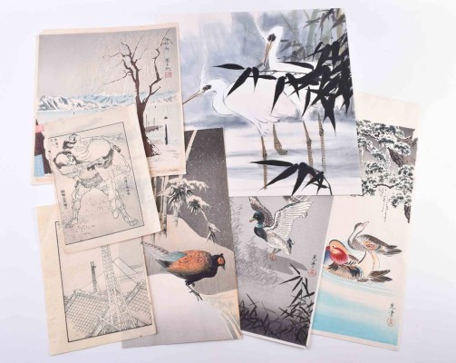 A group of woodblock prints Japan 19th/20th century