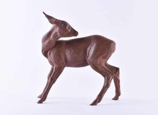 Large Böttger stoneware figurine Meissen