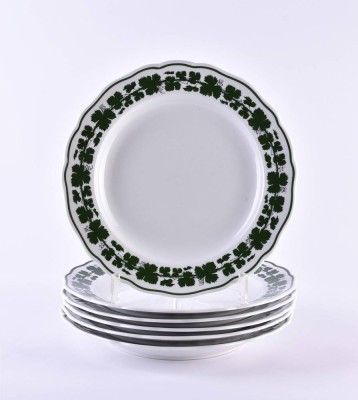 6 Meissen dinner plates