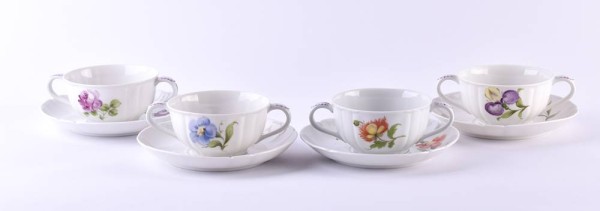 4 Nymphenburg soup bowls