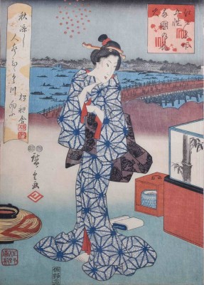Holzschnitt Japan