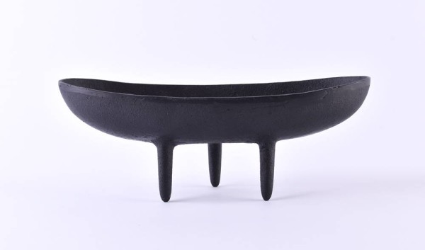 Japan cast iron ikebana planter with foot, bonsai tripod