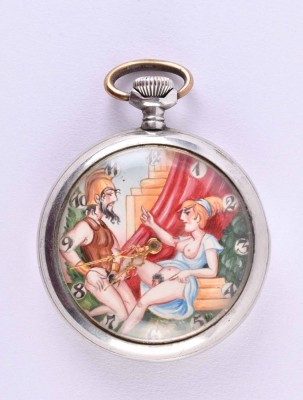 erotic Omega pocket watch