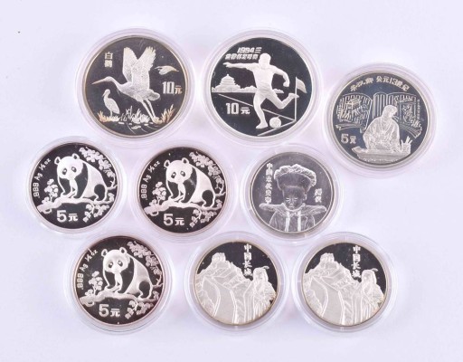 Group of coins from China