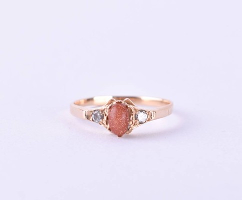 Brauner Goldfluss-Ring