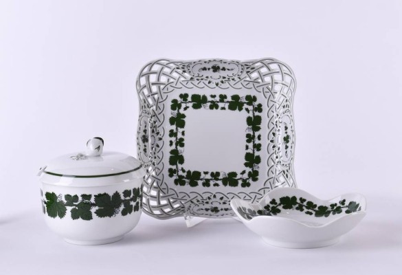 A group of porcelain Meissen 