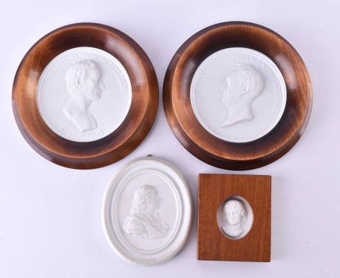 Four plaques Meissen 