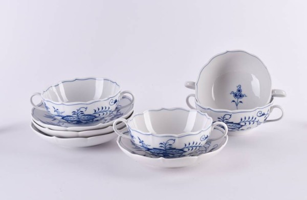 4 Suppentassen & 4 UT Meissen