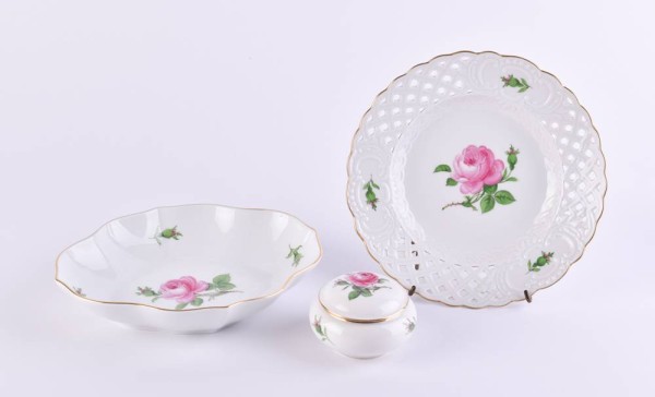 A group of porcelain Meissen